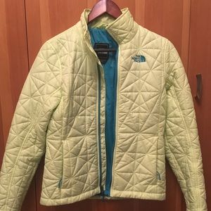 The North Face jacket neon yellow